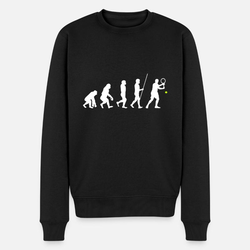Tennis evolution - Men's Premium Organic Jumper - black