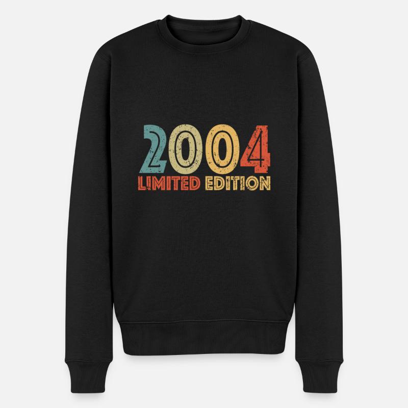 Limited Edition 2004 - Männer Premium Bio Pullover - Schwarz