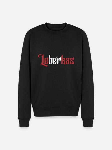 Leberkas - Männer Premium Bio Pullover - Schwarz