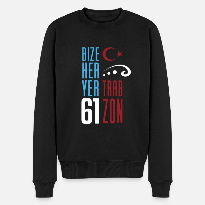 Bize her yer Trabzon - Pull Premium bio Homme - noir