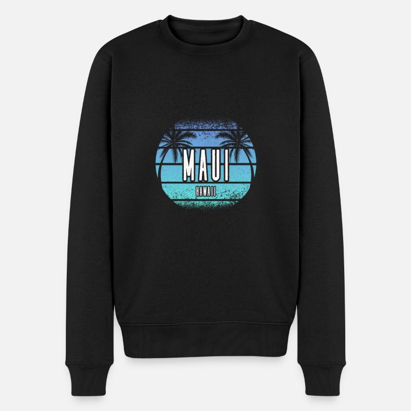 Maui hawaii - Pull Premium bio Homme - noir