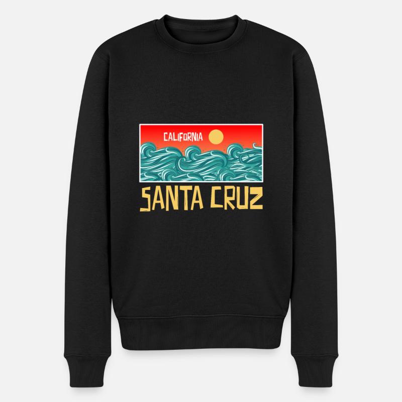 Santa Cruz California - Pull Premium bio Homme - noir