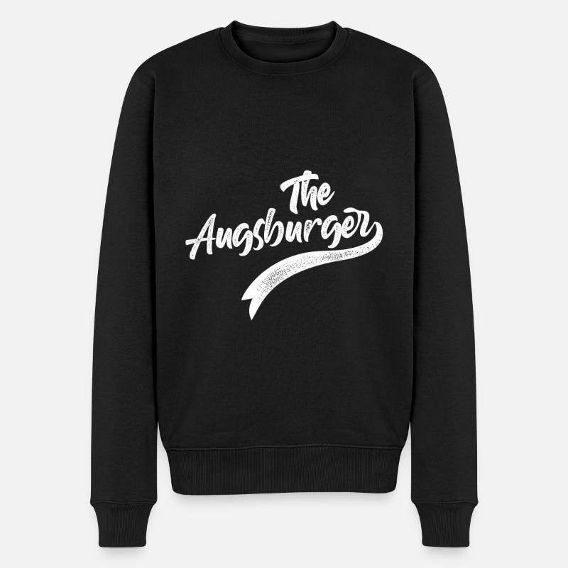 The Augsburger - Männer Premium Bio Pullover - Schwarz