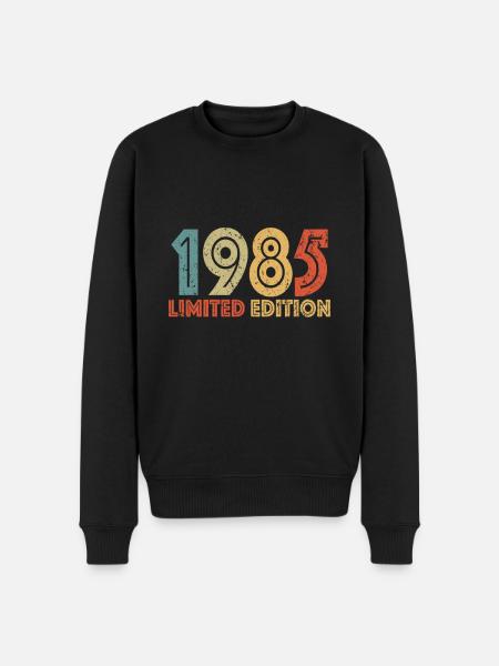 Limited edition 1985 - Men's Premium Organic Jumper - black