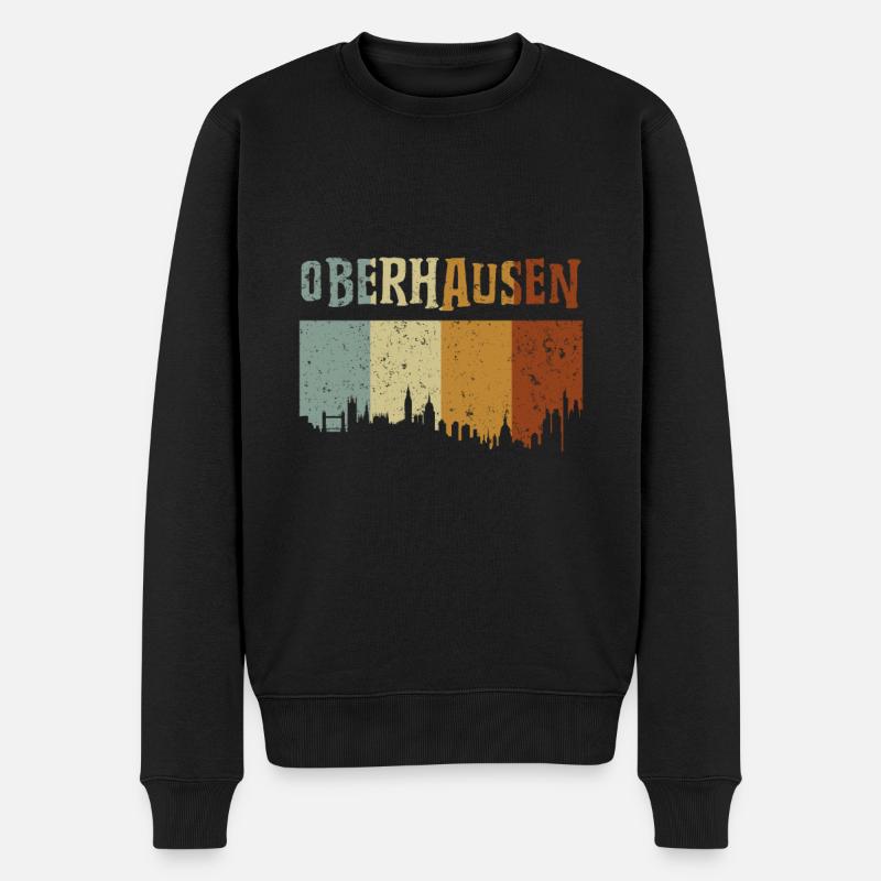Oberhausen - Männer Premium Bio Pullover - Schwarz