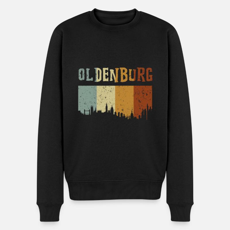 Oldenburg - Männer Premium Bio Pullover - Schwarz