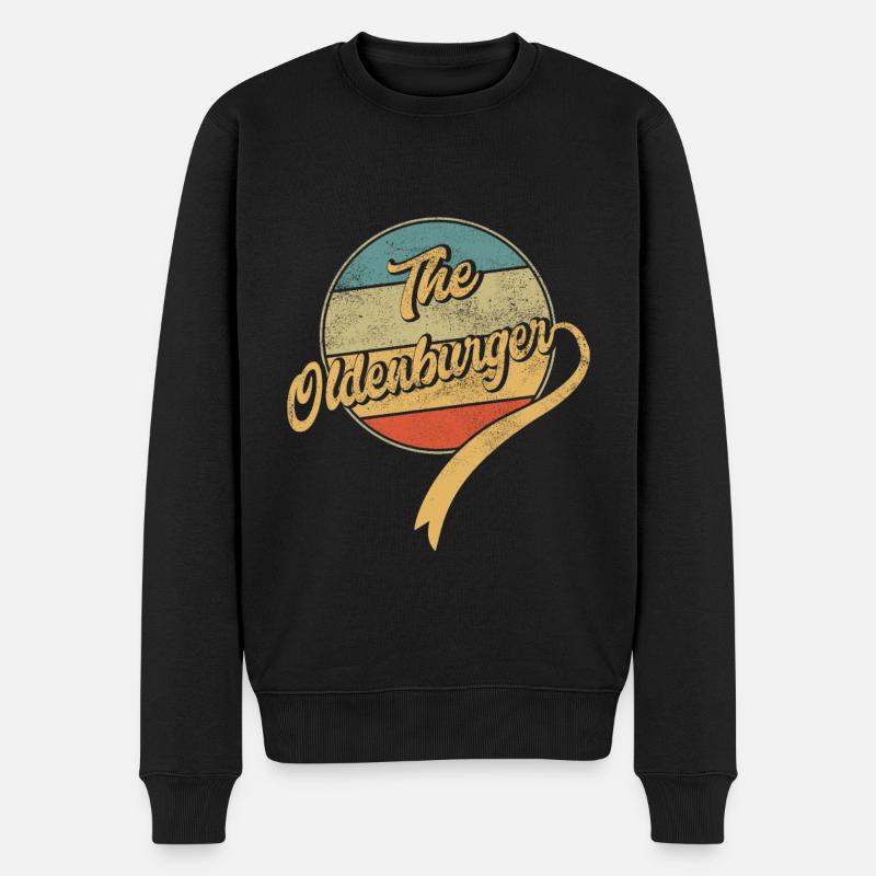The Oldenburger - Männer Premium Bio Pullover - Schwarz