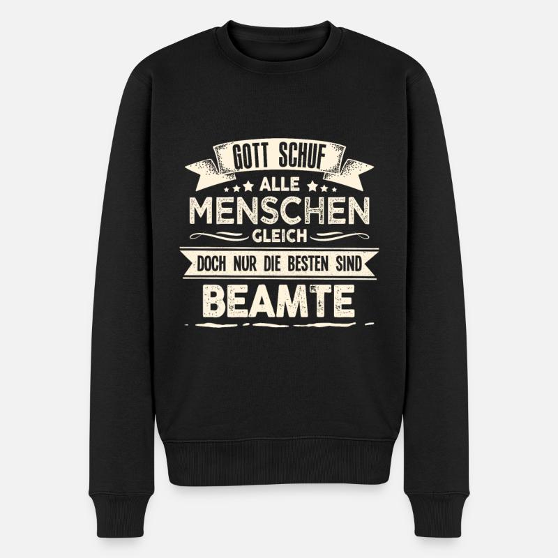 Beamter Verbeamtung Beamte Zoll - Männer Premium Bio Pullover - Schwarz