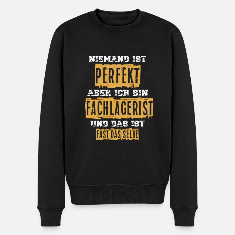 Fachlagerist Lager - Männer Premium Bio Pullover - Schwarz