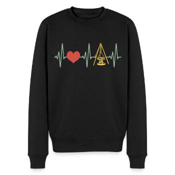 Schwenken Grillen Saarland Schwenkgrill Schwenker - Männer Premium Bio Pullover - Schwarz - Vorne - Nico (187cm)