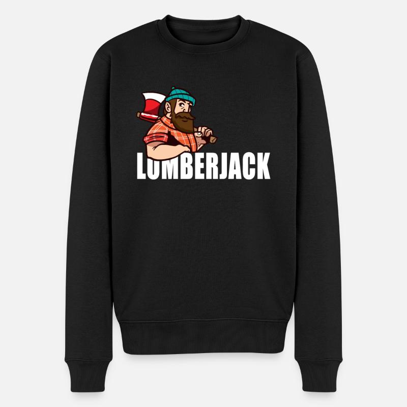 Lumberjack - Bûcheron - Pull Premium bio Homme - noir
