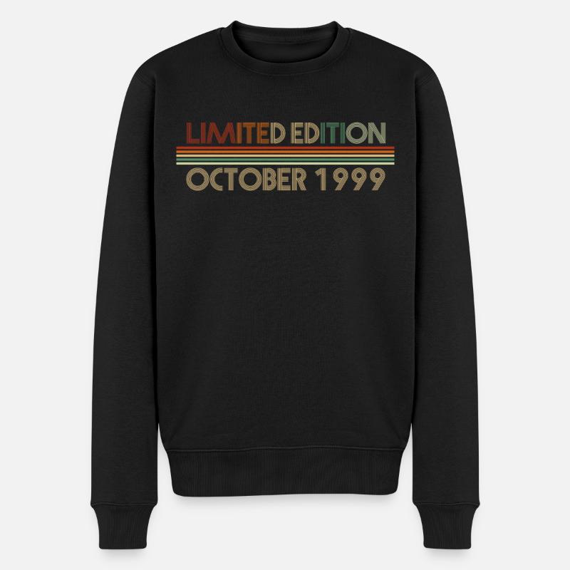 22. Geburtstag Oktober 1999 Geschenkidee - Männer Premium Bio Pullover - Schwarz