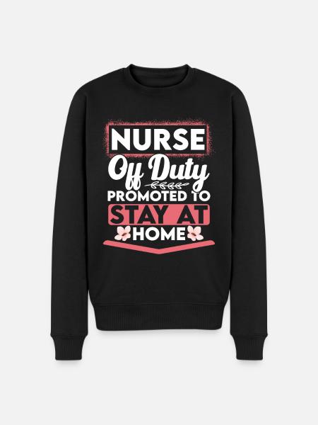 Nurse Retirement Intensive Care Unit - Men's Premium Organic Jumper - black