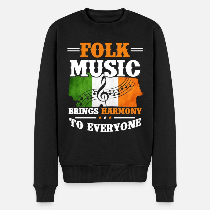 Musique folklorique Irlande - Pull Premium bio Homme - noir