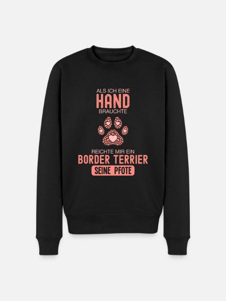 Geschenkidee Border Terrier - Männer Premium Bio Pullover - Schwarz
