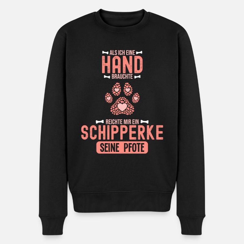 Geschenkidee Schipperke - Männer Premium Bio Pullover - Schwarz