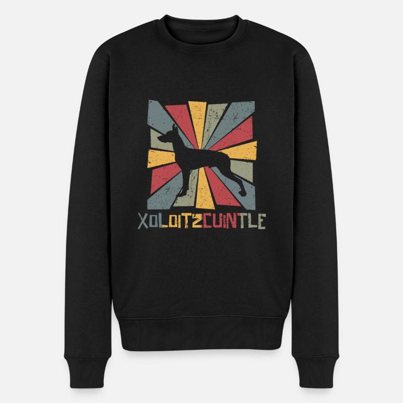Xoloitzcuintle - Pull Premium bio Homme - noir