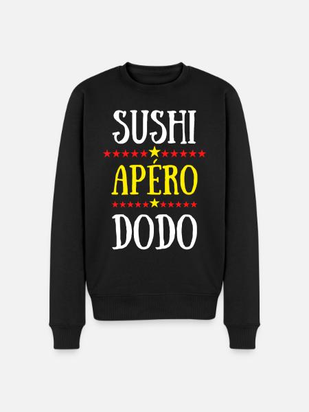 sushi apéro dodo - Pull Premium bio Homme - noir