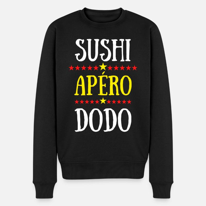 sushi apéro dodo - Pull Premium bio Homme - noir