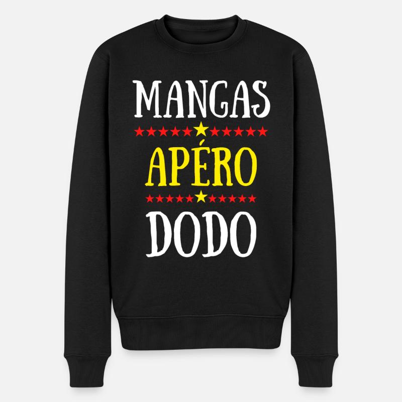 mangas apéro dodo - Pull Premium bio Homme - noir