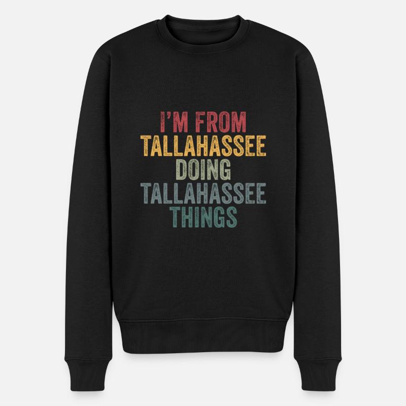 Tallahassee things city - Männer Premium Bio Pullover - Schwarz