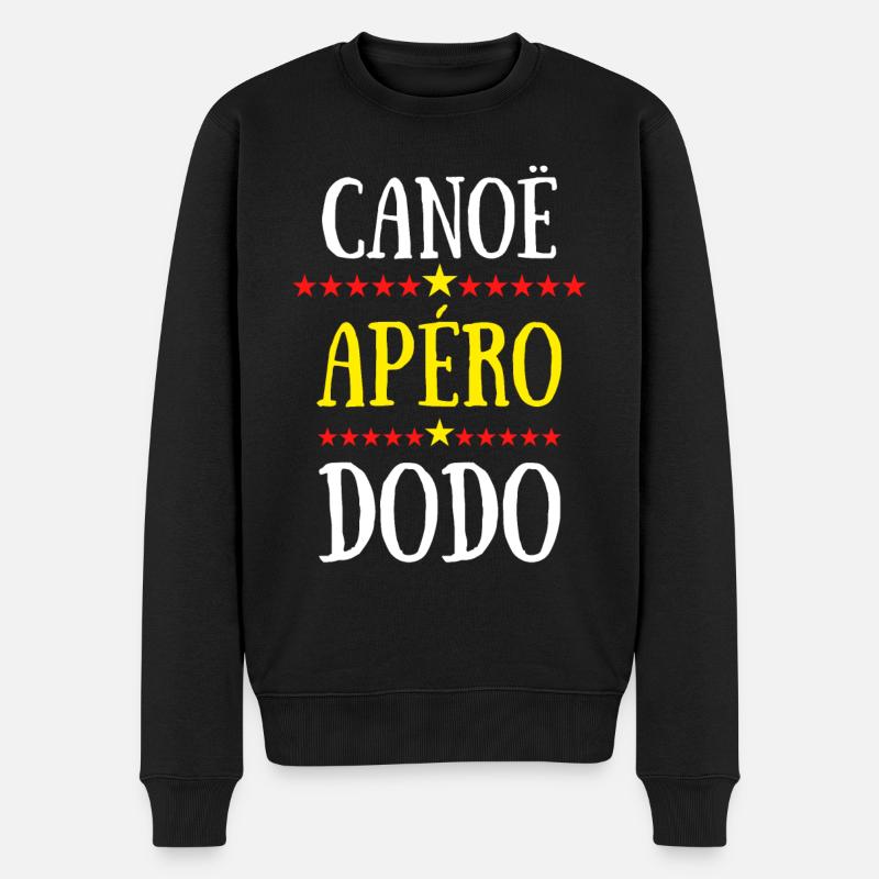 canoë apéro dodo - Pull Premium bio Homme - noir