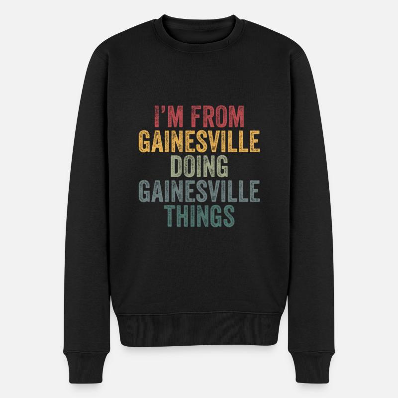 Gainesville choses ville - Pull Premium bio Homme - noir