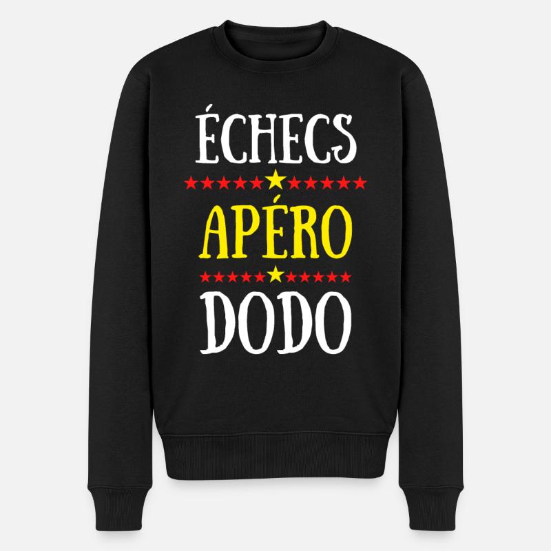 échecs apéro dodo - Pull Premium bio Homme - noir