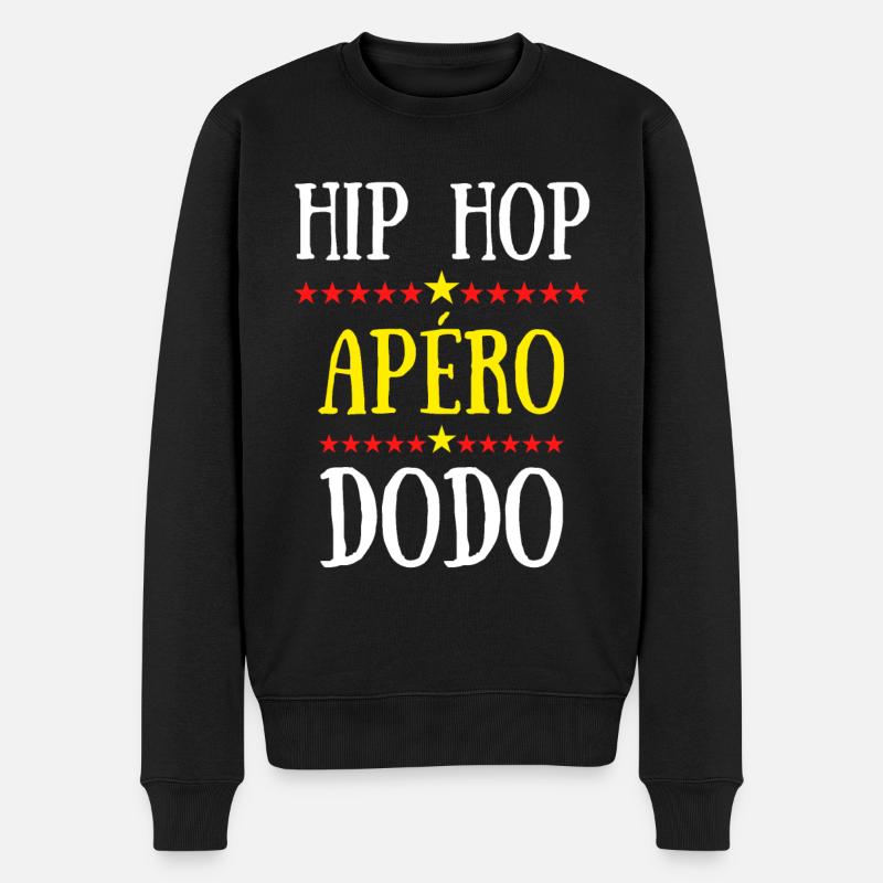 hip hop apéro dodo - Pull Premium bio Homme - noir