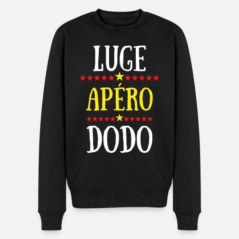 luge apéro dodo - Pull Premium bio Homme - noir
