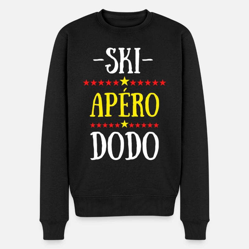 ski apéro dodo - Pull Premium bio Homme - noir
