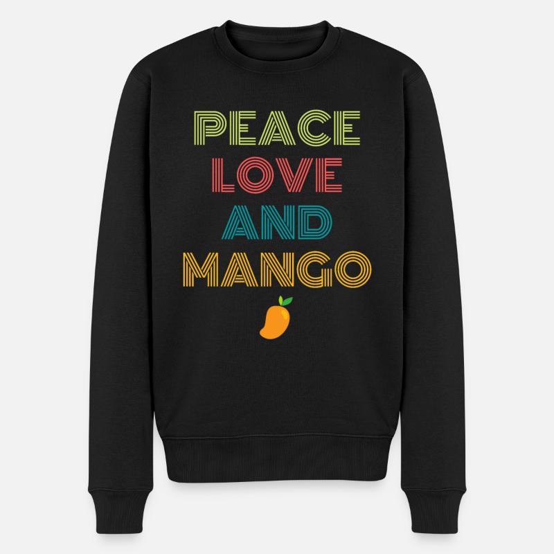 PEACE LOVE AND MANGO - Pull Premium bio Homme - noir