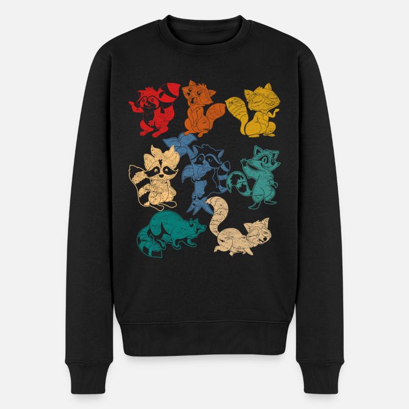 Raton laveur - Pull Premium bio Homme - noir