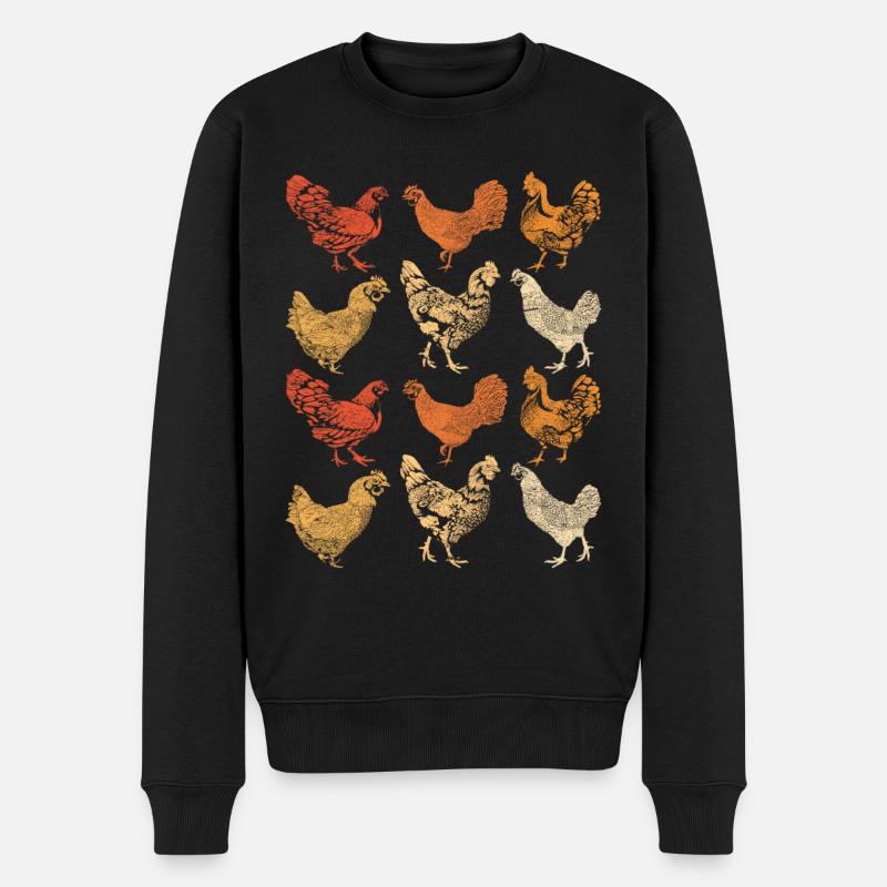 Poulet - Pull Premium bio Homme - noir