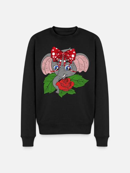 Éléphant - Pull Premium bio Homme - noir