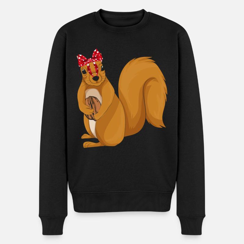 Écureuil - Pull Premium bio Homme - noir