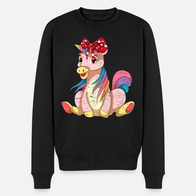 Licorne - Pull Premium bio Homme - noir
