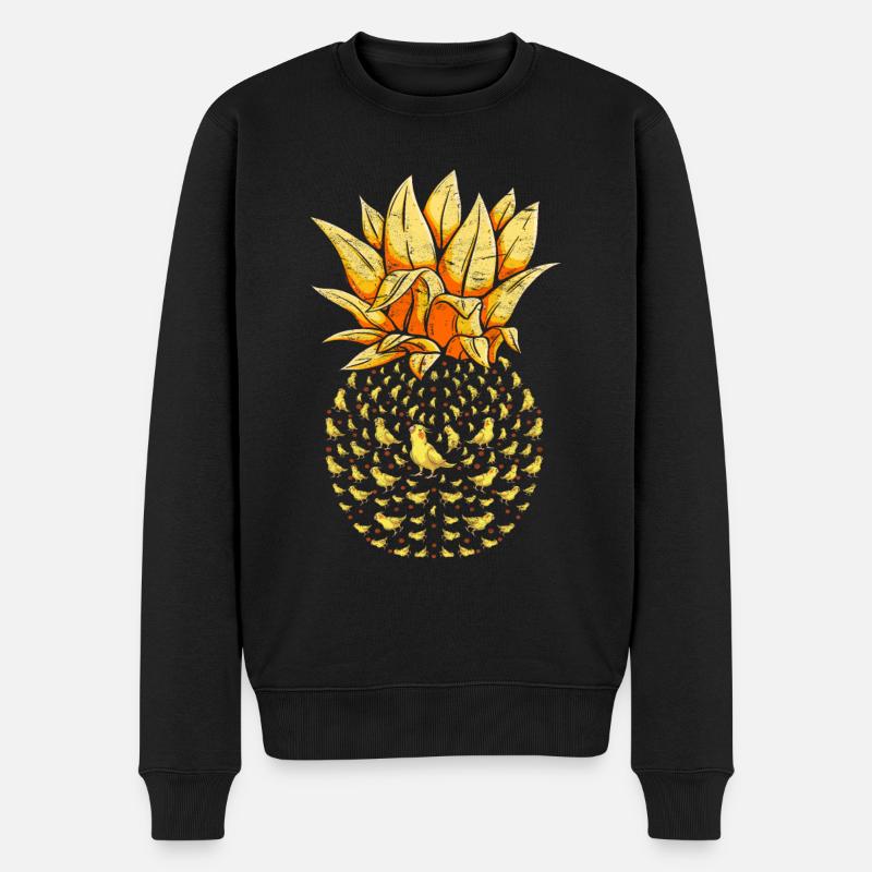 Cockatiel Ananas - Pull Premium bio Homme - noir