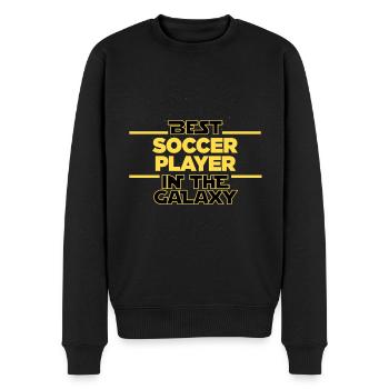 Meilleur joueur de football de la galaxie en disant - Pull Premium bio Homme - noir - Devant - Nico (187cm)