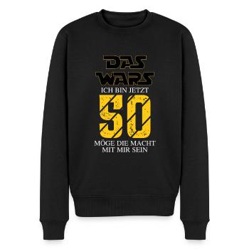 Das wars Ich bin jetzt 50 - Männer Premium Bio Pullover - Schwarz - Vorne - Nico (187cm)