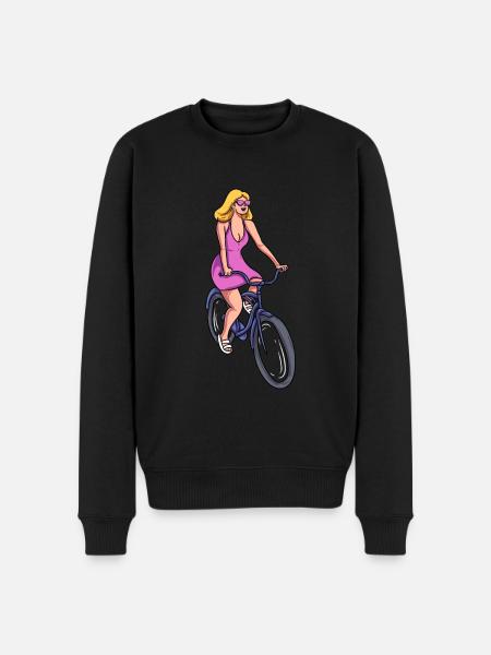 Cyclisme féminin - Pull Premium bio Homme - noir