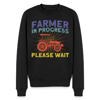 Farmer Farm Cattle Breeder Gift - Pull Premium bio Homme - noir - Devant - Nico (187cm)