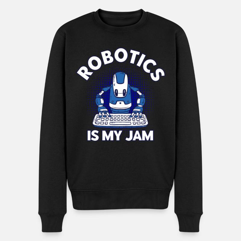 Robotics Engineer Engineer Teacher Technology - Men's Premium Organic Jumper - black