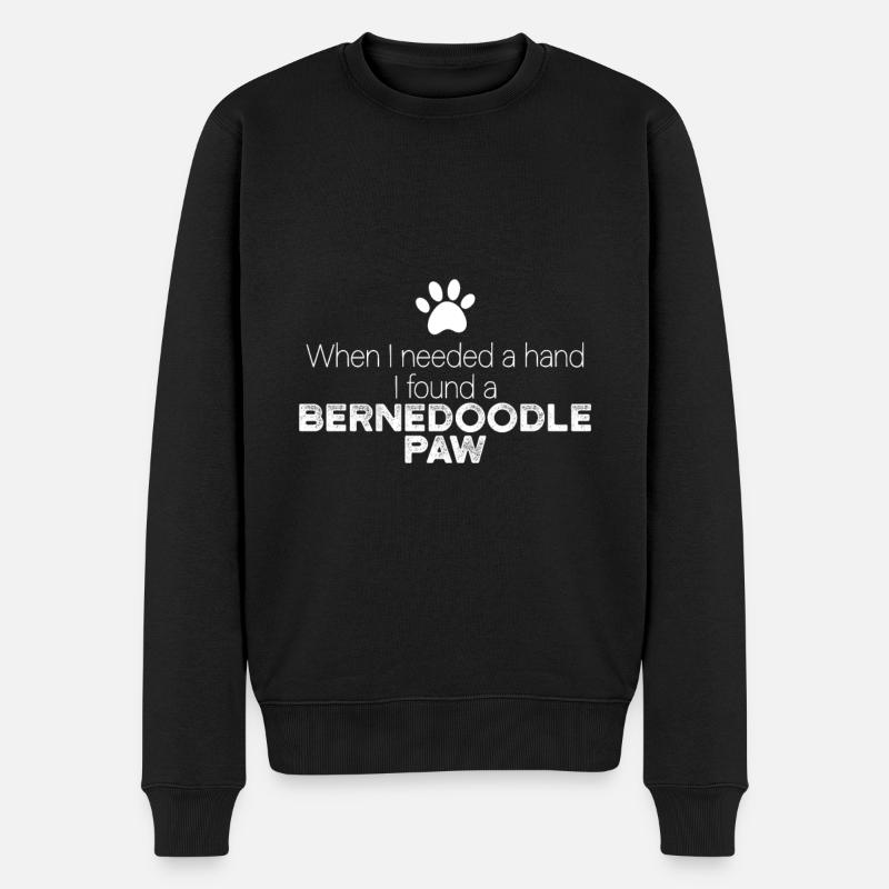 Main Bernedoodle Paw - Pull Premium bio Homme - noir