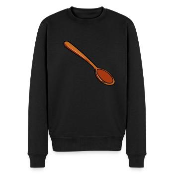 Wooden spoon - Men's Premium Organic Jumper - black - Front - Nico (187cm)