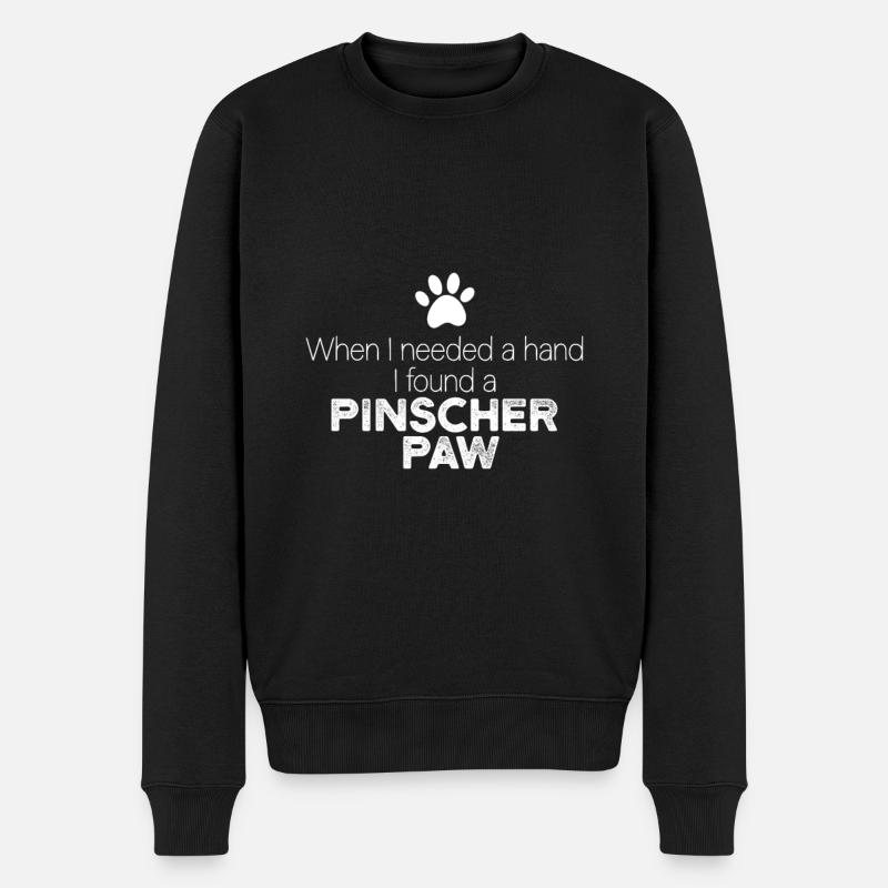 Main Pinscher Paw - Pull Premium bio Homme - noir