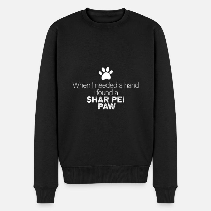 Main Shar Pei Paw - Pull Premium bio Homme - noir