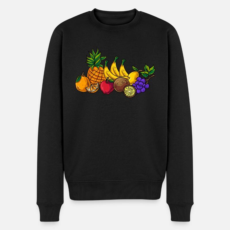 Fruits tropicaux d’été - Pull Premium bio Homme - noir