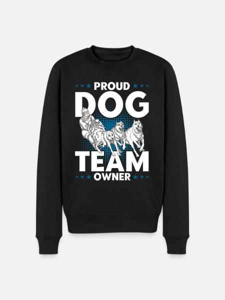 Dog sledding Dog sledding Sledding - Men's Premium Organic Jumper - black