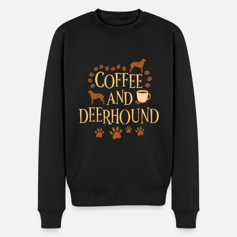 Café et Deerhound - Pull Premium bio Homme - noir